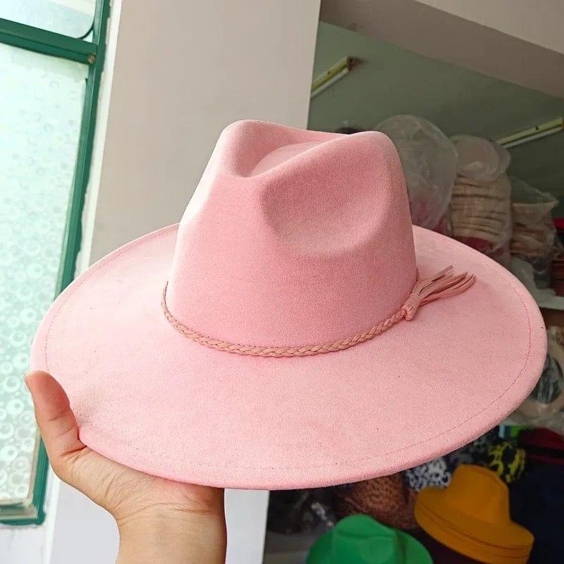 Premium Vegan Suede Fedora Hat - AccessorizmeeWholesale