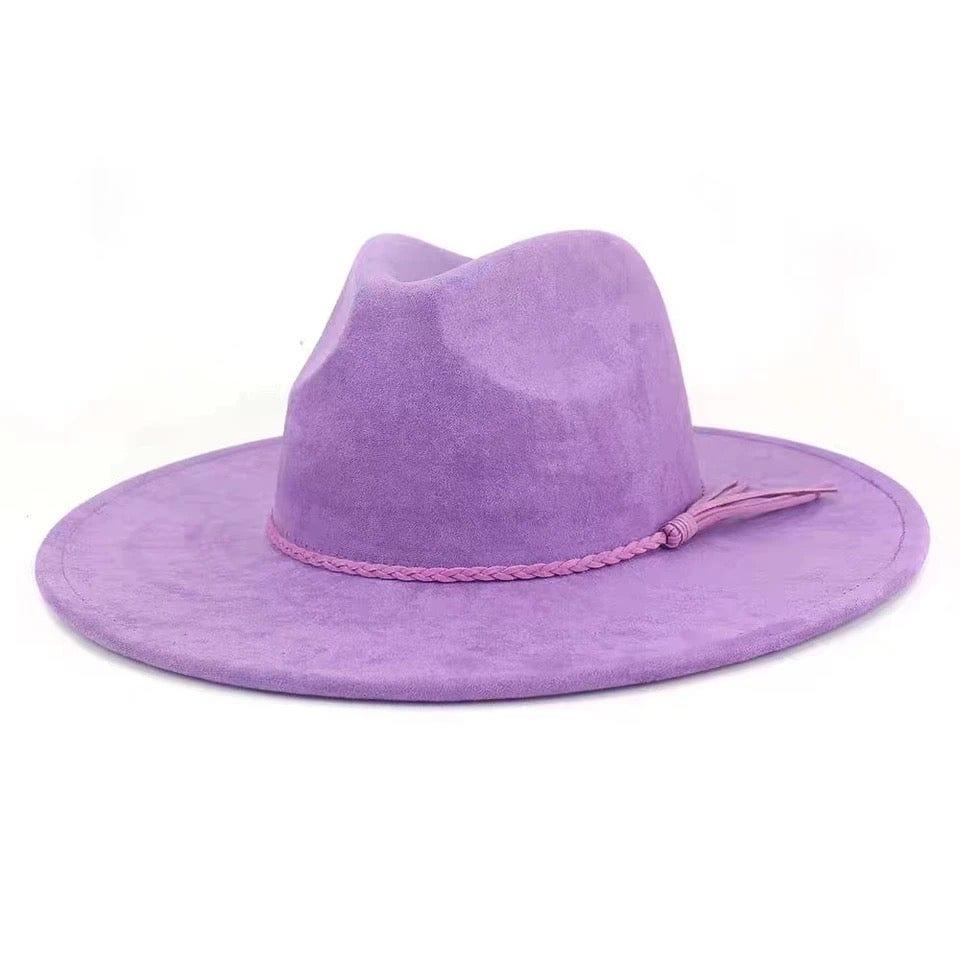 Premium Vegan Suede Fedora Hat - AccessorizmeeWholesale