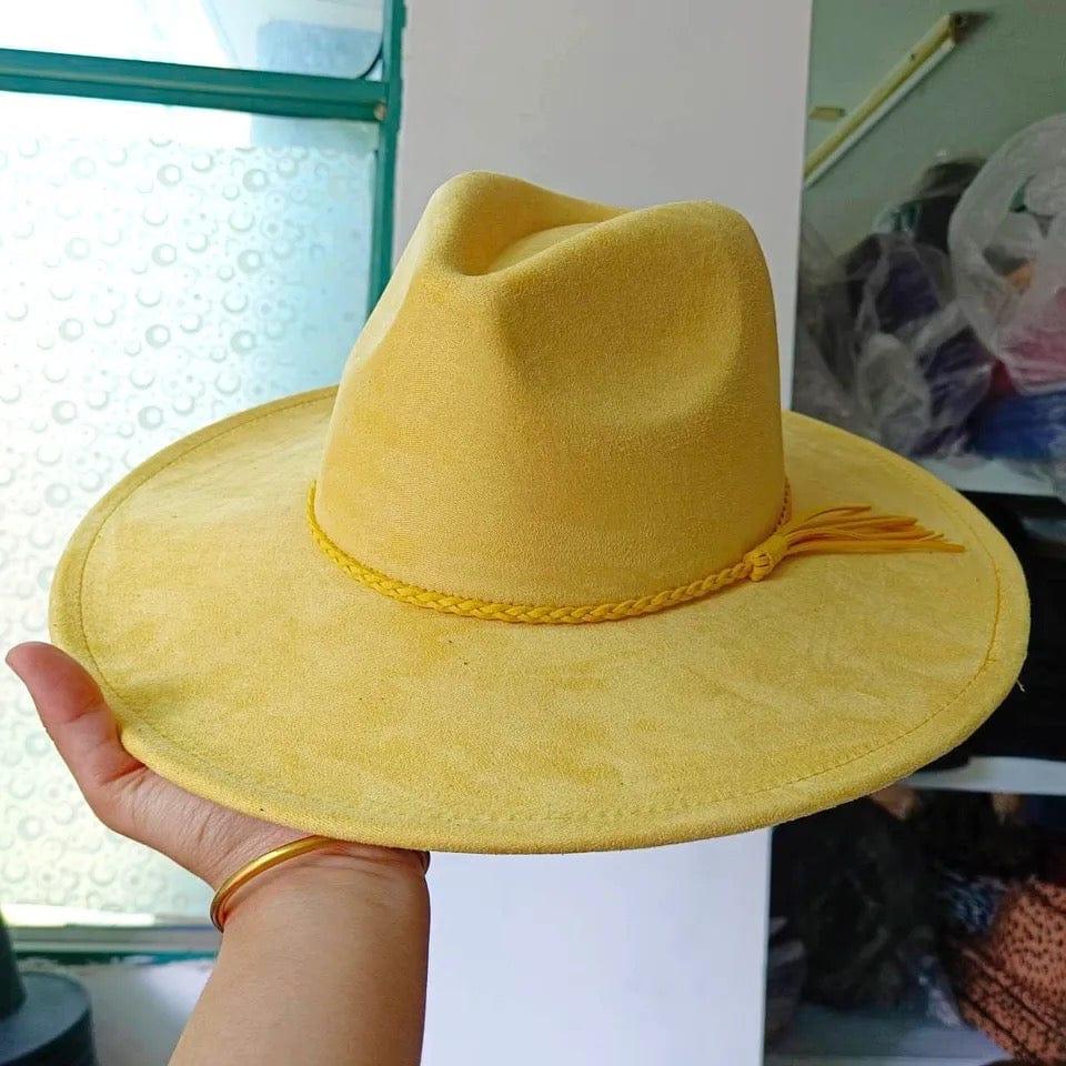 Premium Vegan Suede Fedora Hat - AccessorizmeeWholesale