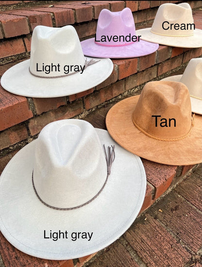 Premium Vegan Suede Fedora Hat - AccessorizmeeWholesale