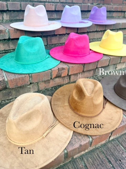 Premium Vegan Suede Fedora Hat - AccessorizmeeWholesale