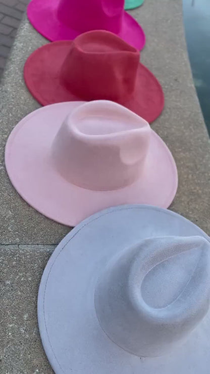 Premium Vegan Suede Fedora