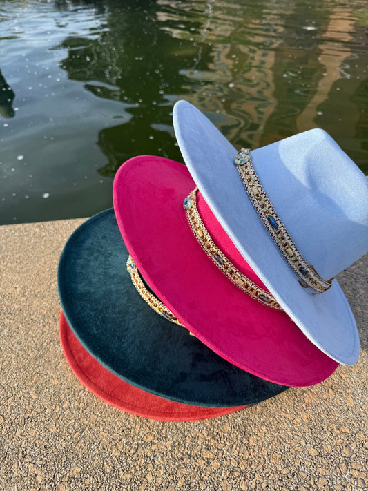 Rock Me Vegan Suede Wide Brim Hat - AccessorizmeeWholesale