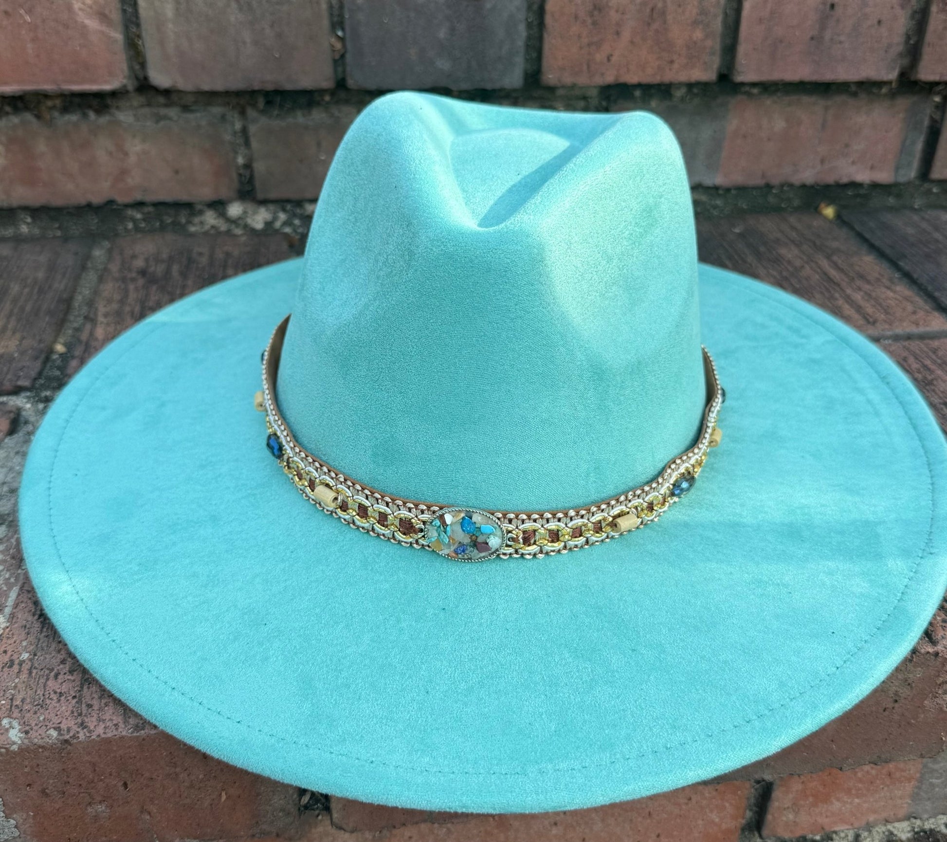 Rock Me Vegan Suede Wide Brim Hat - AccessorizmeeWholesale
