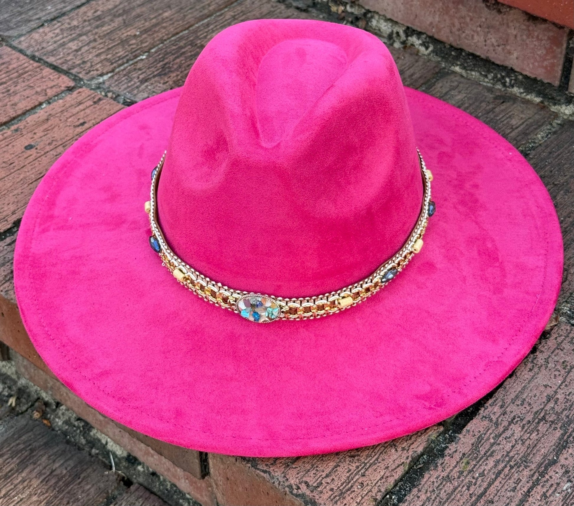 Rock Me Vegan Suede Wide Brim Hat - AccessorizmeeWholesale