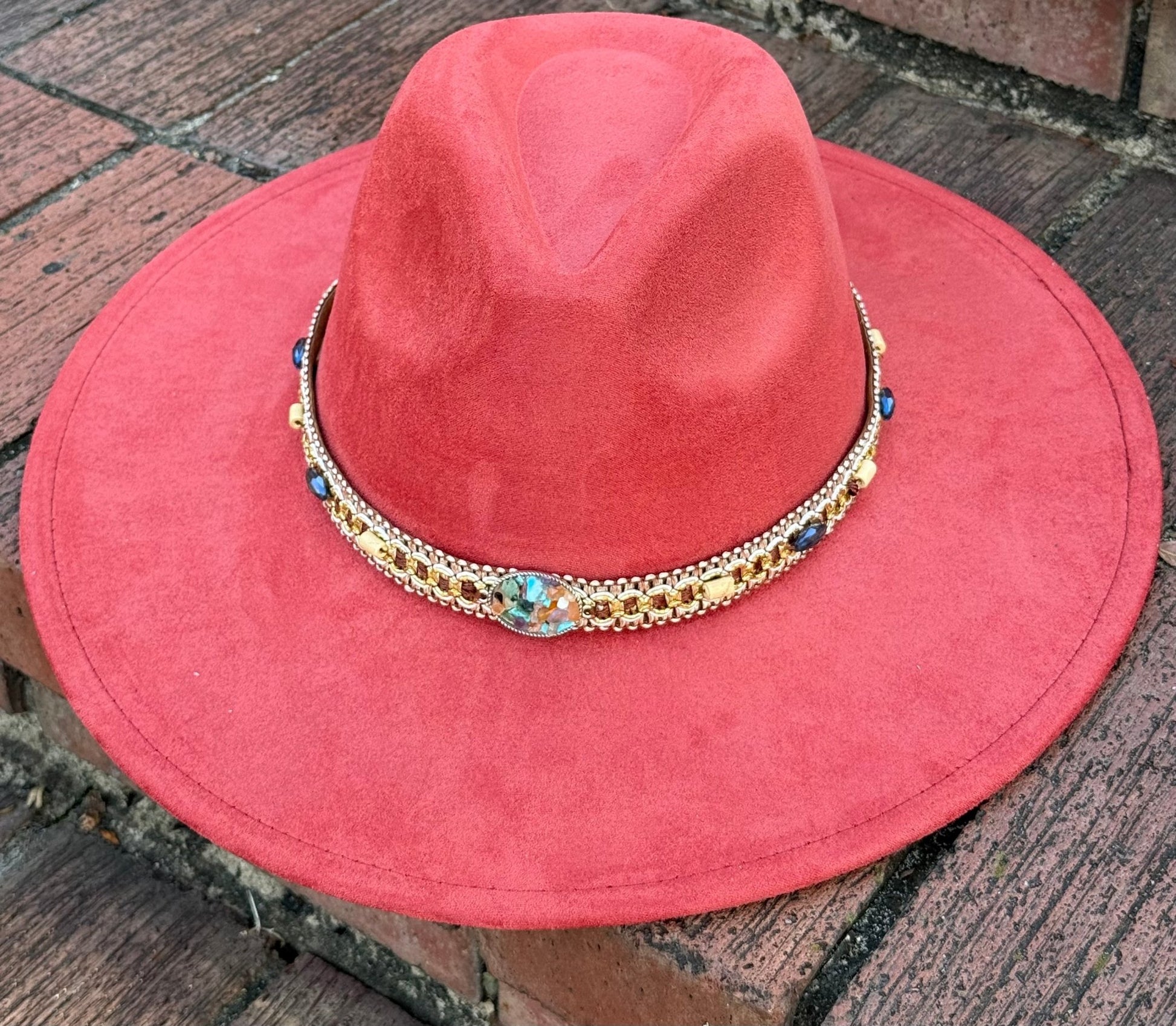 Rock Me Vegan Suede Wide Brim Hat - AccessorizmeeWholesale