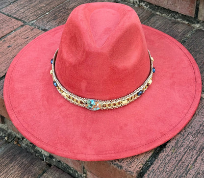 Rock Me Vegan Suede Wide Brim Hat - AccessorizmeeWholesale