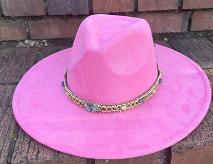 Rock Me Vegan Suede Wide Brim Hat - AccessorizmeeWholesale