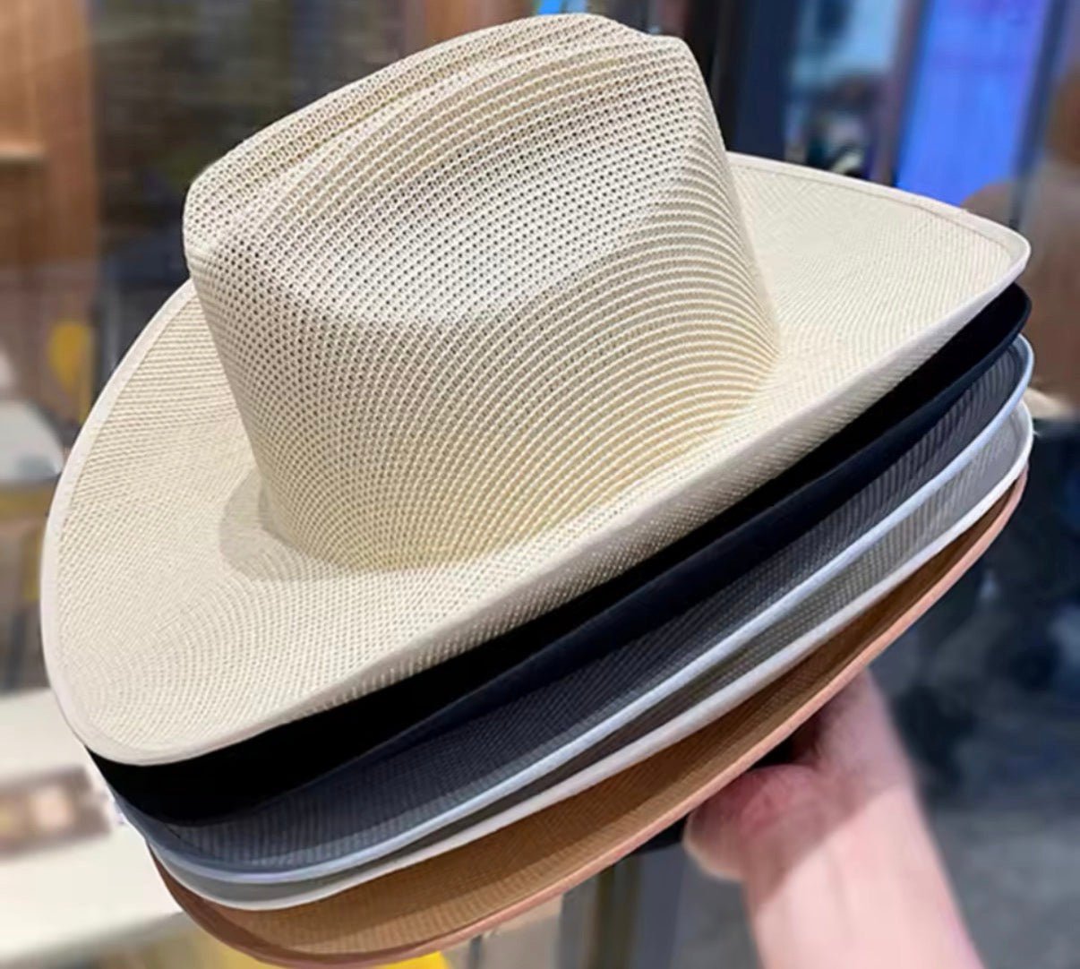 Rodoe Woven Straw Cowboy Hat - AccessorizmeeWholesale