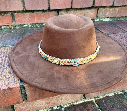 Round Rockme Boater Brim Fedora Hat - AccessorizmeeWholesale