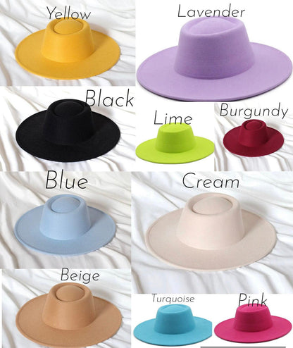 Round Wide Brim Fedora - AccessorizmeeWholesale