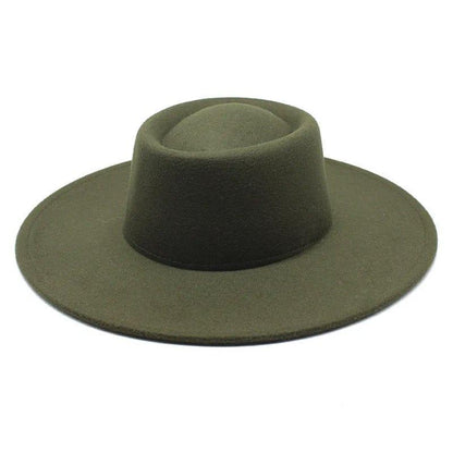 Round Wide Brim Fedora - AccessorizmeeWholesale