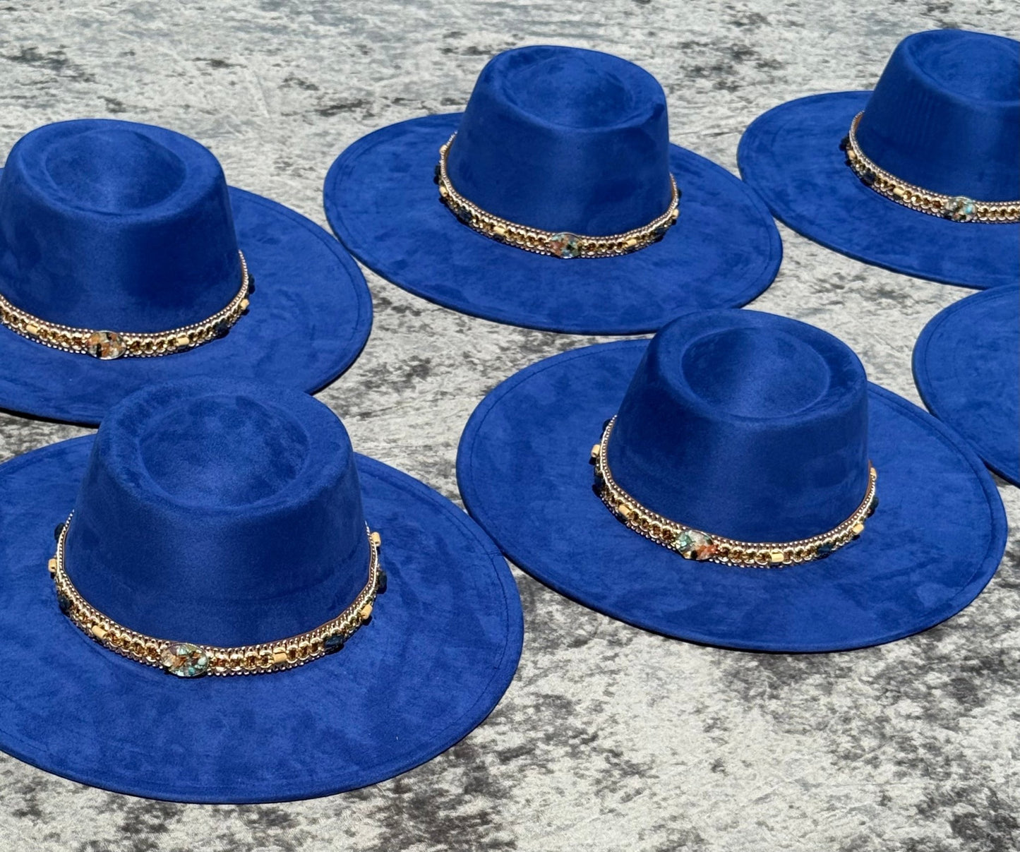 Royal Flat Boater Widebrim Vegan Hat - AccessorizmeeWholesale