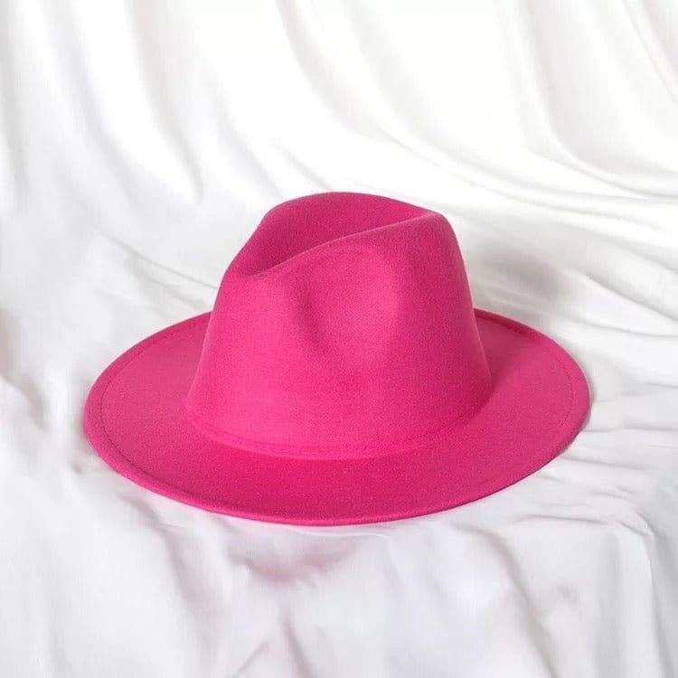 Solid Fedora Hats - AccessorizmeeWholesale
