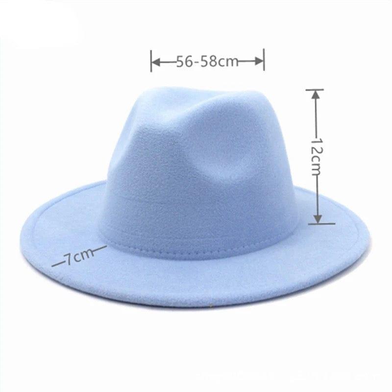 Solid Fedora Hats - AccessorizmeeWholesale