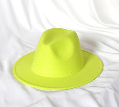 Solid Fedora Hats - AccessorizmeeWholesale