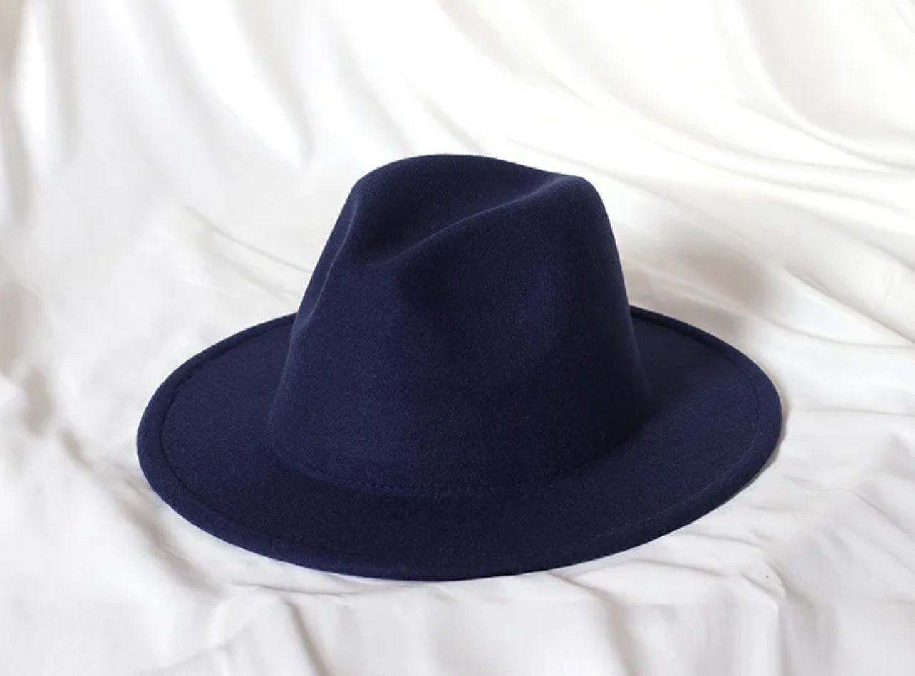 Solid Fedora Hats - AccessorizmeeWholesale