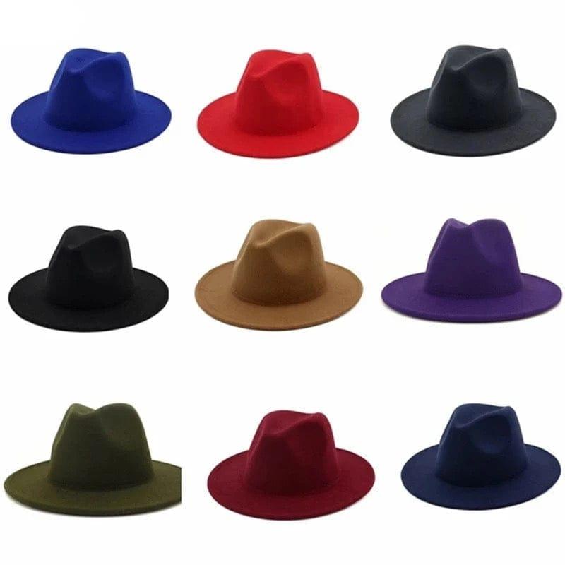Solid Fedora Hats - AccessorizmeeWholesale