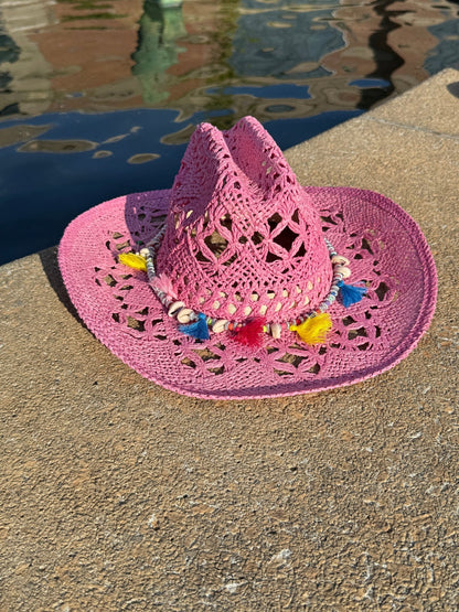 Spring Hand Woven Straw Cowboy Hat - AccessorizmeeWholesale