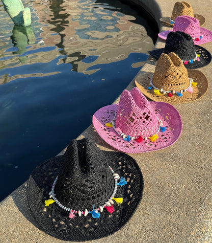 Spring Hand Woven Straw Cowboy Hat - AccessorizmeeWholesale