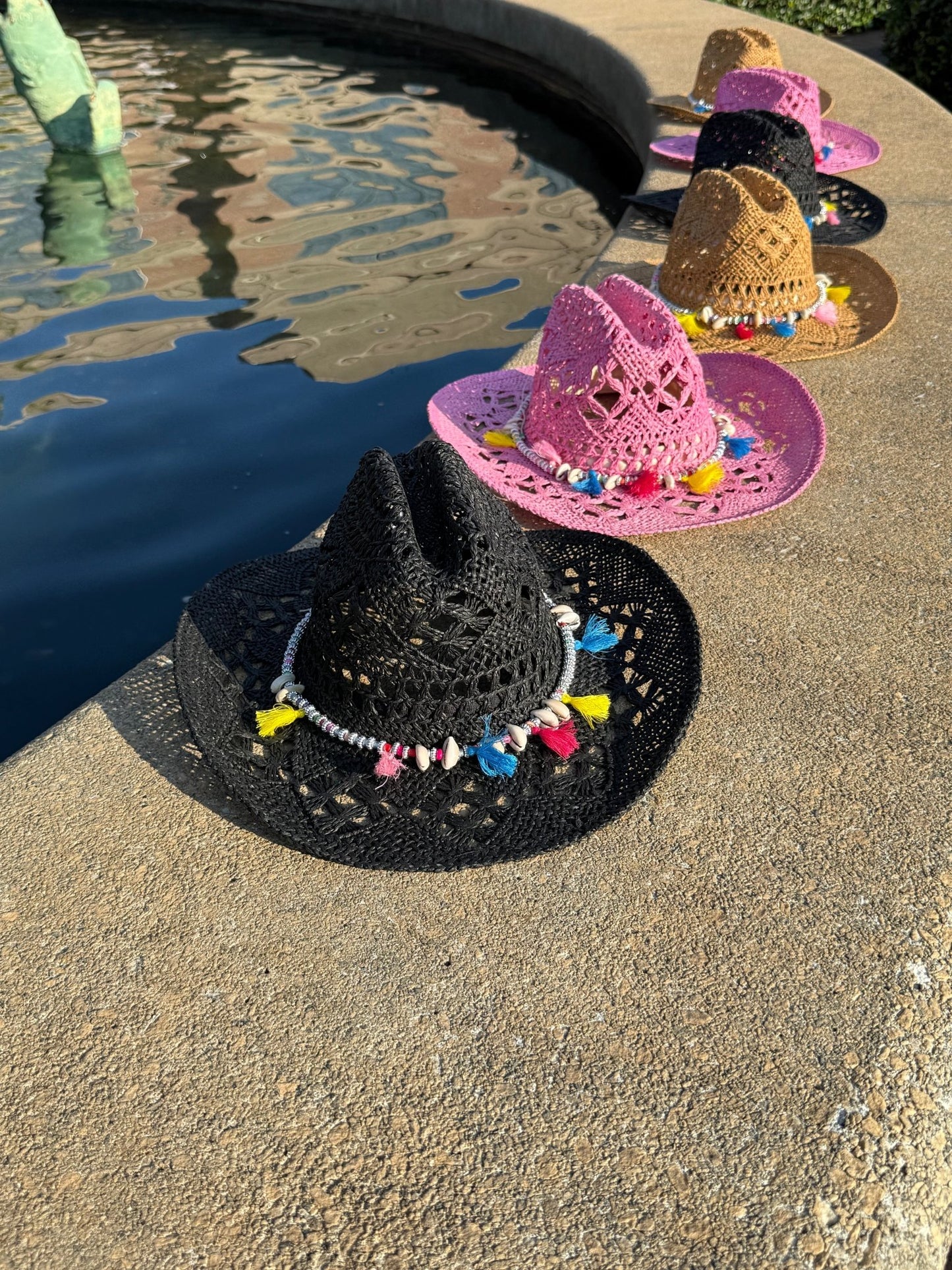 Spring Hand Woven Straw Cowboy Hat - AccessorizmeeWholesale