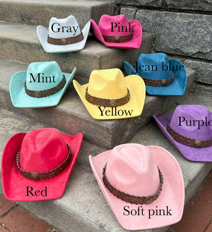 Starlight Suede Cowboy Hat - AccessorizmeeWholesale