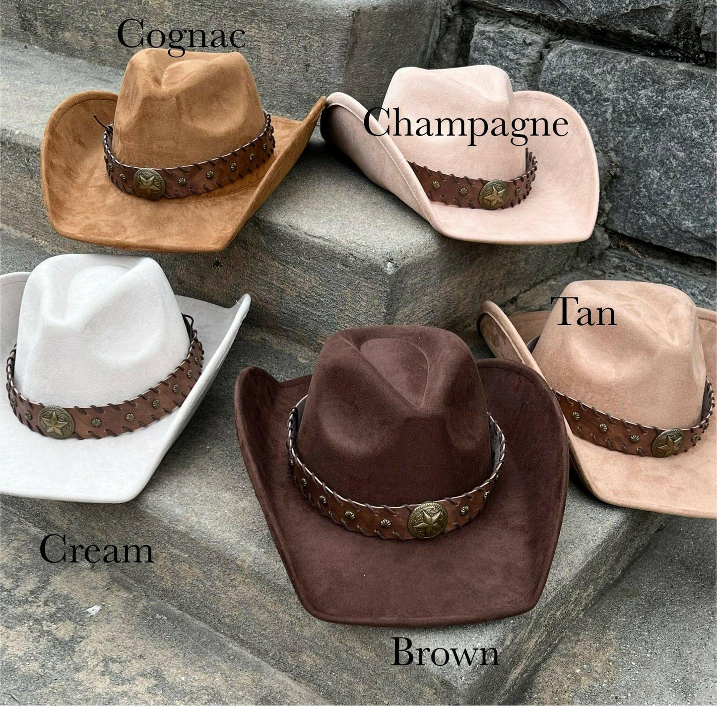Starlight Suede Cowboy Hat - AccessorizmeeWholesale