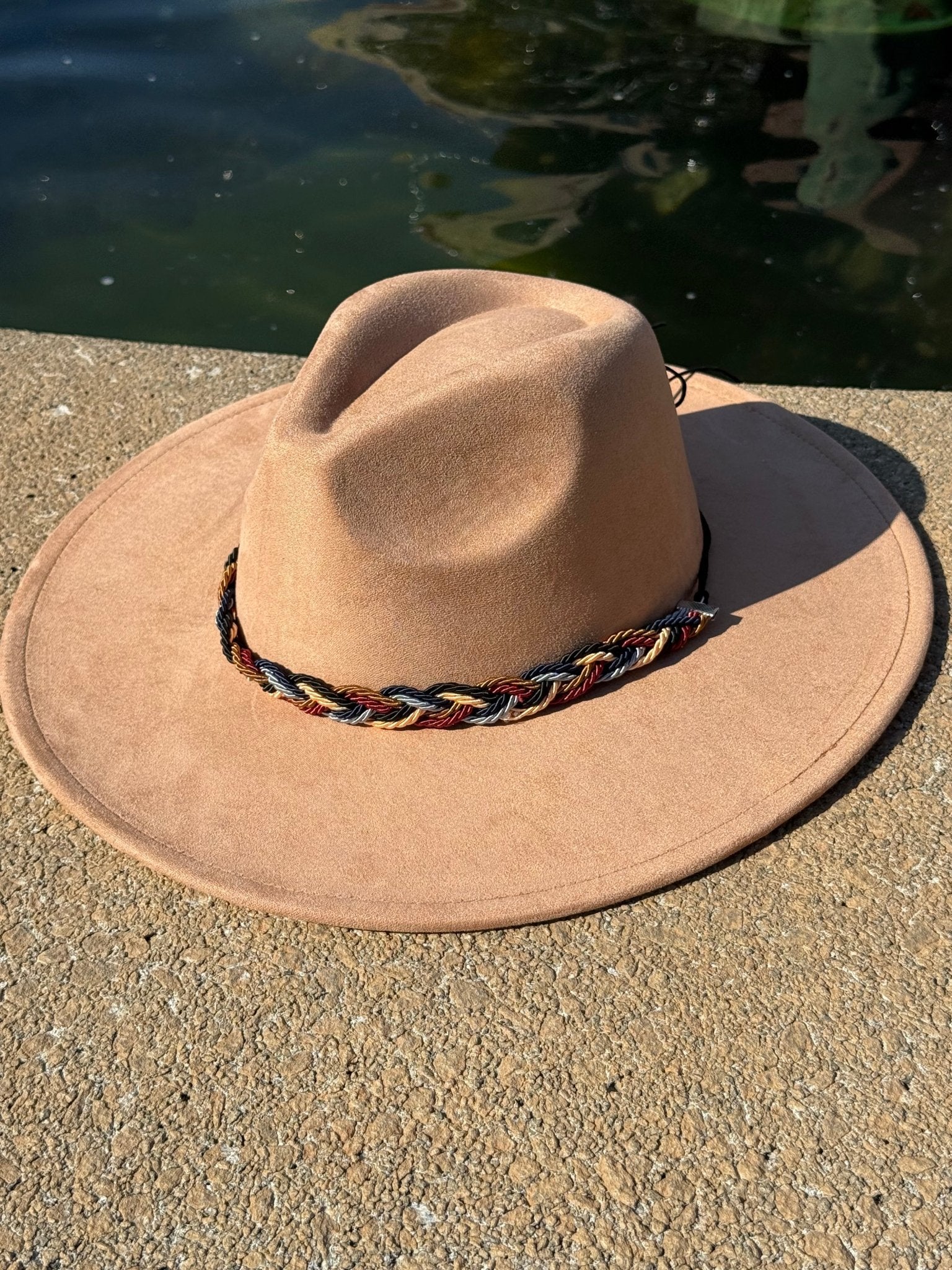 Twist Vegan Suede Hat Blank, Hat for Burning, Hat Pyrography, Fedora Hat, Wide Brim Hat, Hat for Engraving - AccessorizmeeWholesale