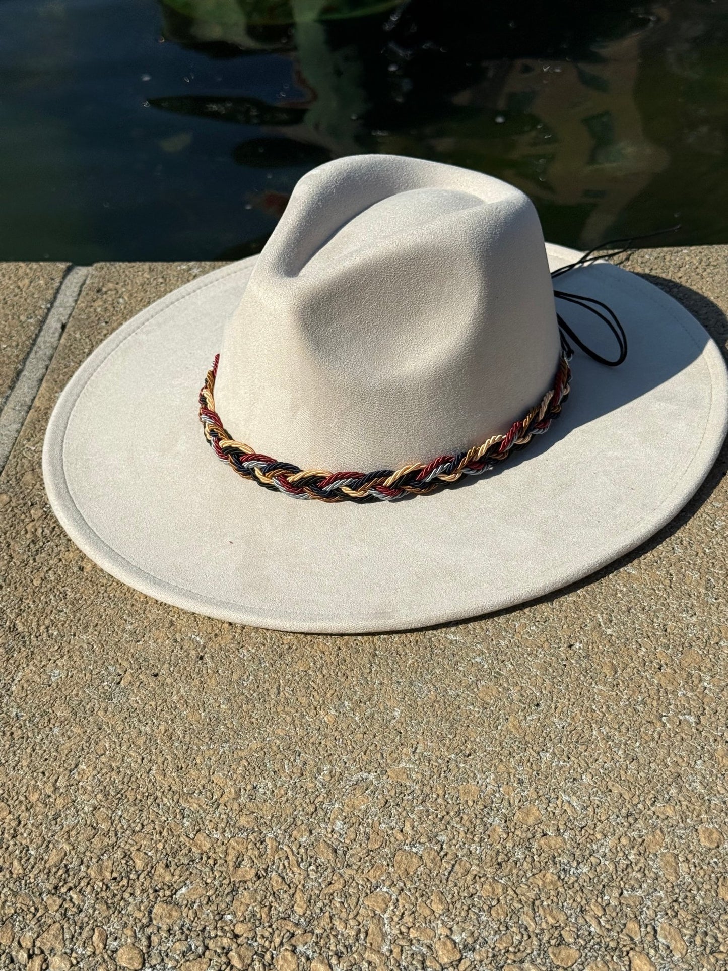 Twist Vegan Suede Hat Blank, Hat for Burning, Hat Pyrography, Fedora Hat, Wide Brim Hat, Hat for Engraving - AccessorizmeeWholesale