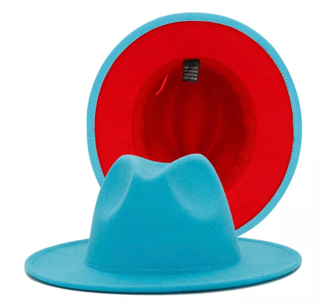 Two - Toned fedora - AccessorizmeeWholesale