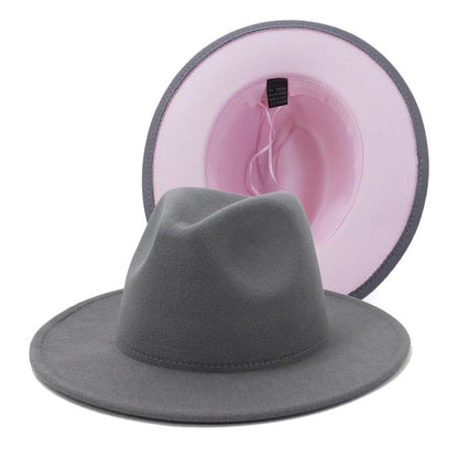 Two - Toned fedora - AccessorizmeeWholesale
