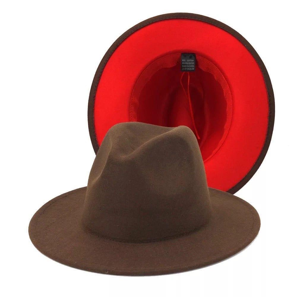 Two - Toned fedora - AccessorizmeeWholesale