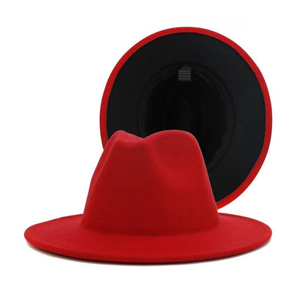 Two - Toned fedora - AccessorizmeeWholesale