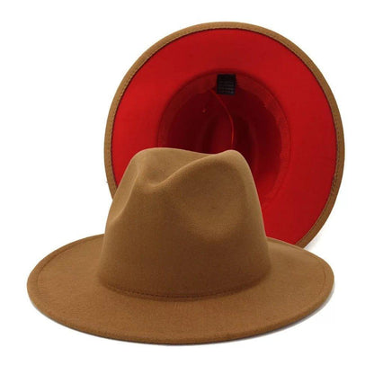 Two - Toned fedora - AccessorizmeeWholesale