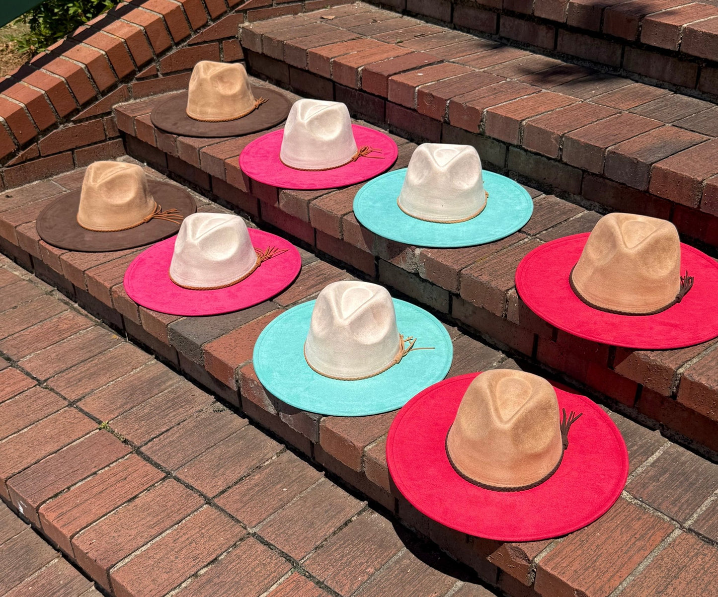 Two Toned Suede Hat Blank, Hat for Burning, Hat Pyrography, Fedora Hat, Wide Brim Hat, Hat for Engraving - AccessorizmeeWholesale