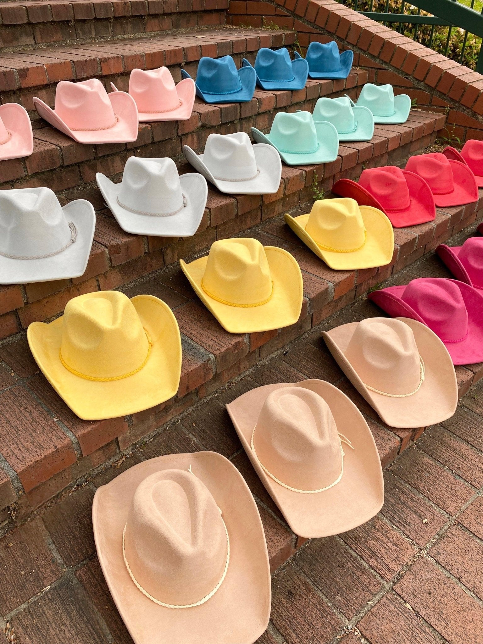 Vegan Suede Cowboy Hat Solid, Solid Cowboy Hat for Burning,, Rancher Hat, Wide Brim Hat, Hat for customization - AccessorizmeeWholesale