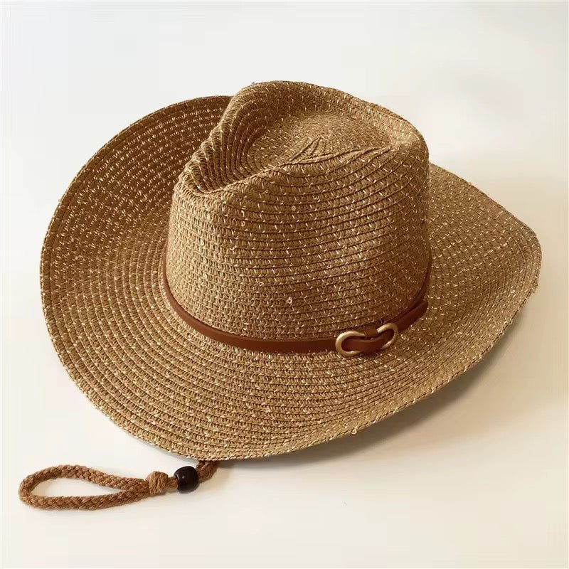 Western Spark Woven Straw Cowboy Hat - AccessorizmeeWholesale