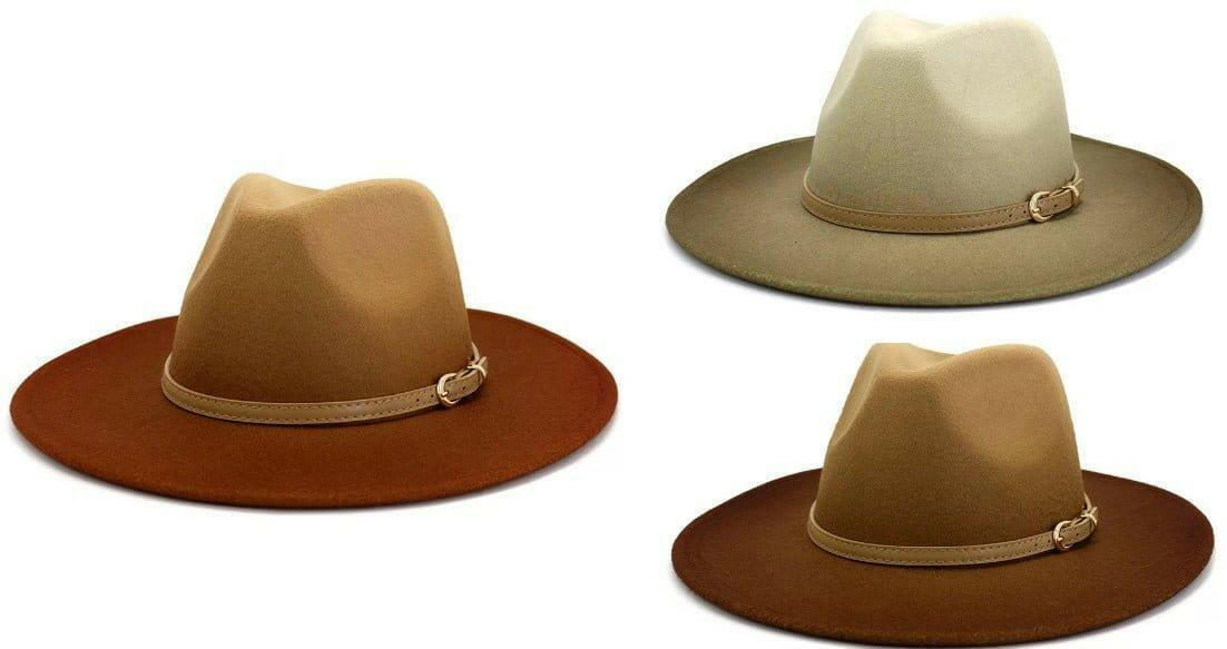 Wide Brim Gradient Fedora - AccessorizmeeWholesale