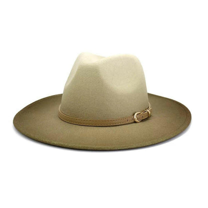Wide Brim Gradient Fedora - AccessorizmeeWholesale