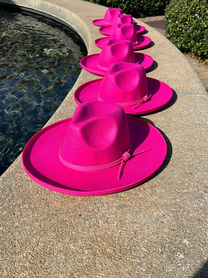 Wide Brim Lux Pencil brim Fedora - AccessorizmeeWholesale