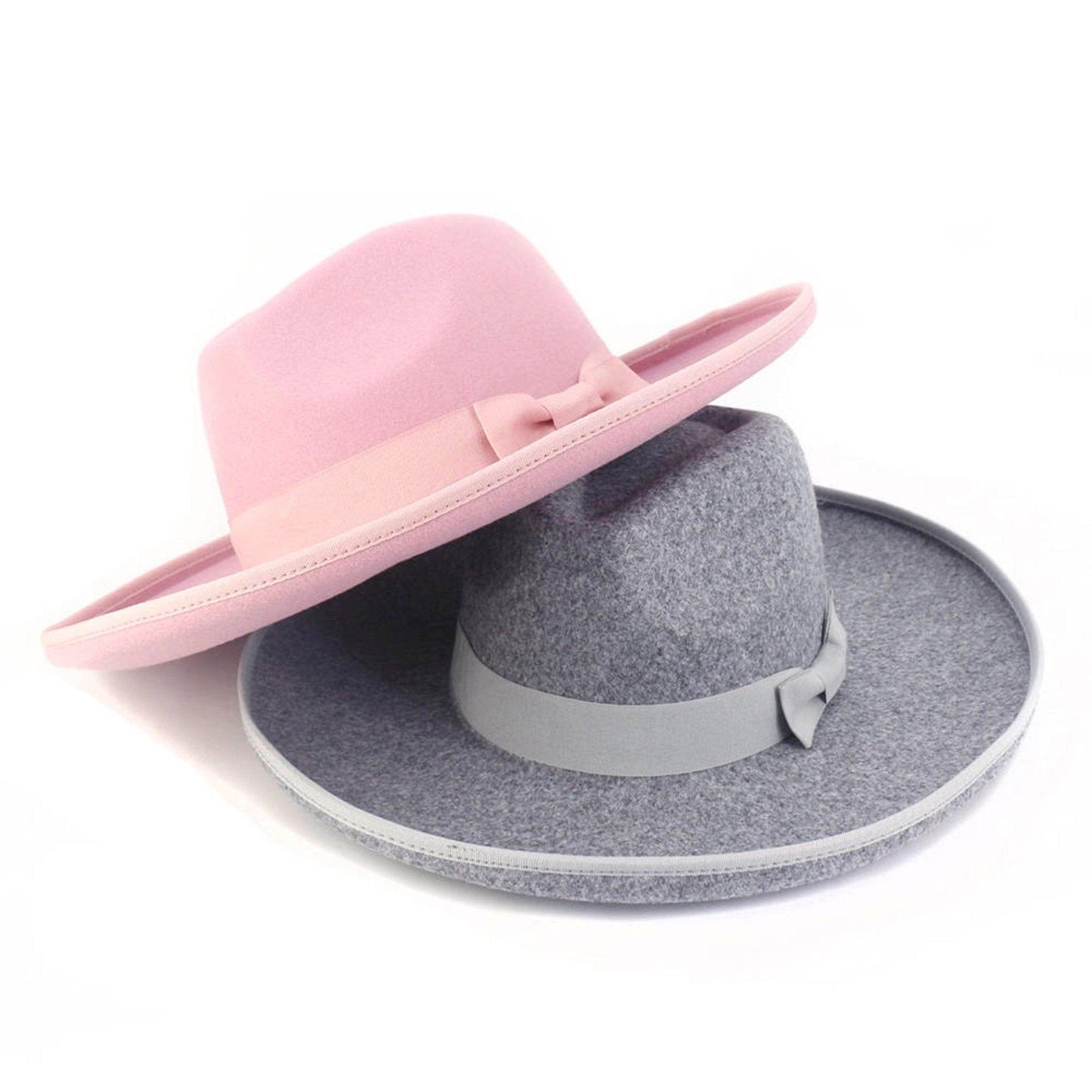 Wide Brim Lux Pencil brim Fedora - AccessorizmeeWholesale