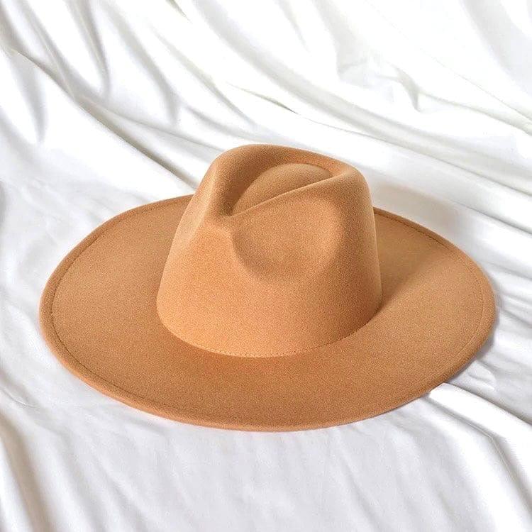 Wide Brim Stiff Fedora - AccessorizmeeWholesale