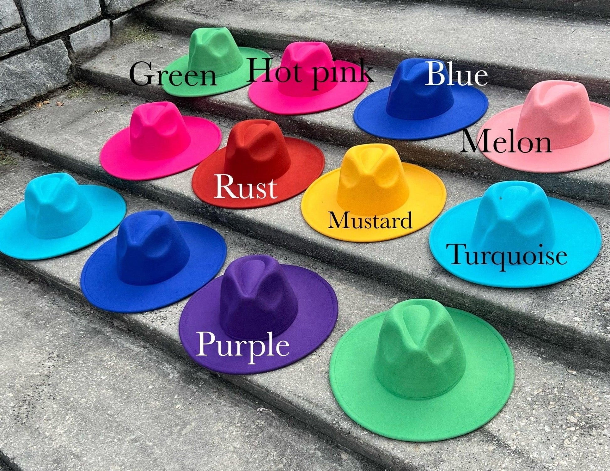 Wide Brim Stiff Fedora - AccessorizmeeWholesale