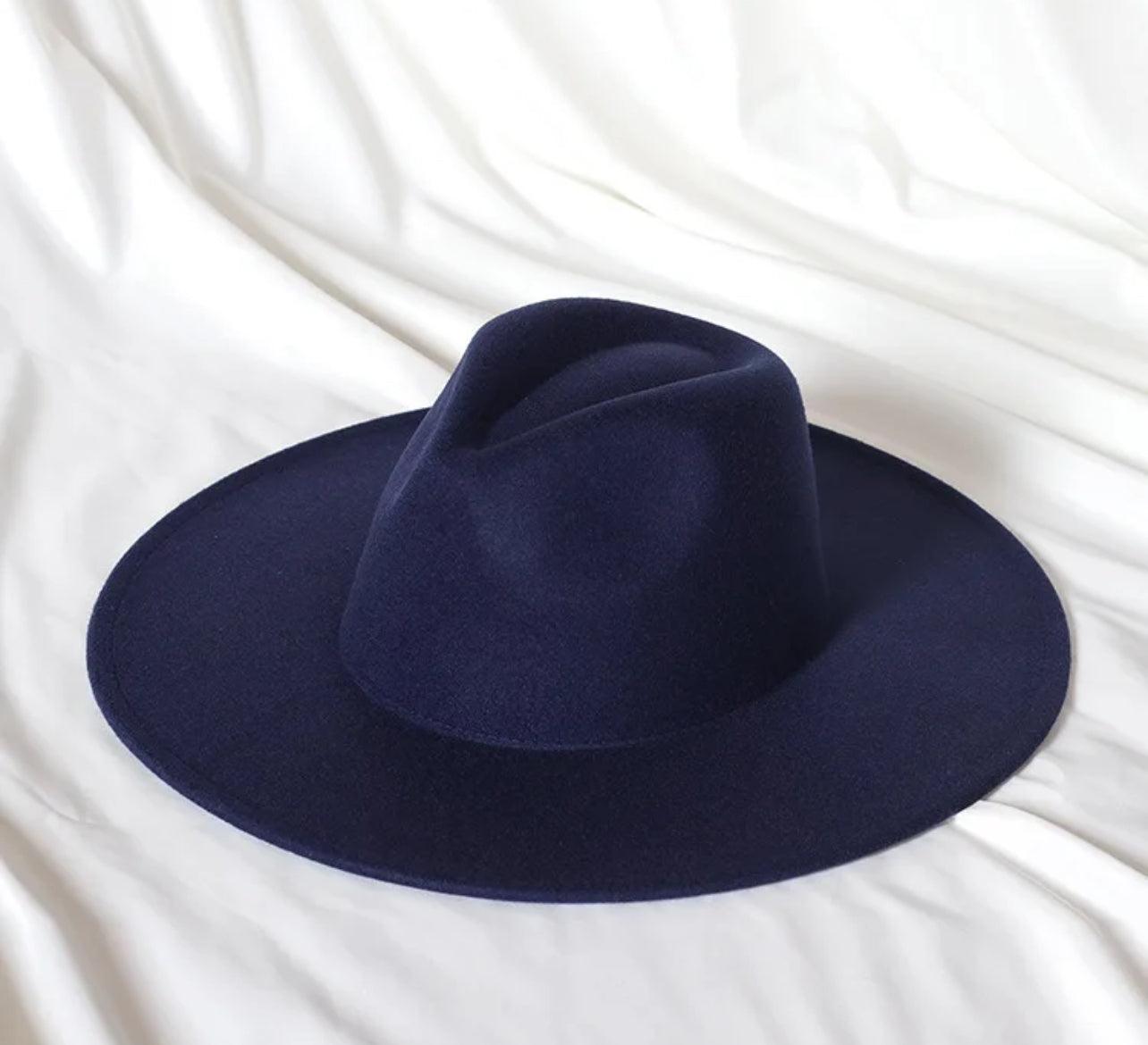 Wide Brim Stiff Fedora - AccessorizmeeWholesale