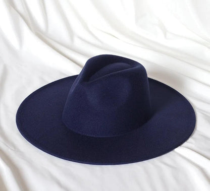 Wide Brim Stiff Fedora - AccessorizmeeWholesale