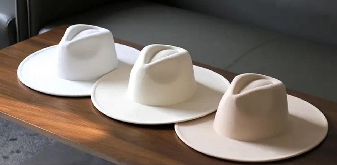Wide Brim Stiff Fedora - AccessorizmeeWholesale