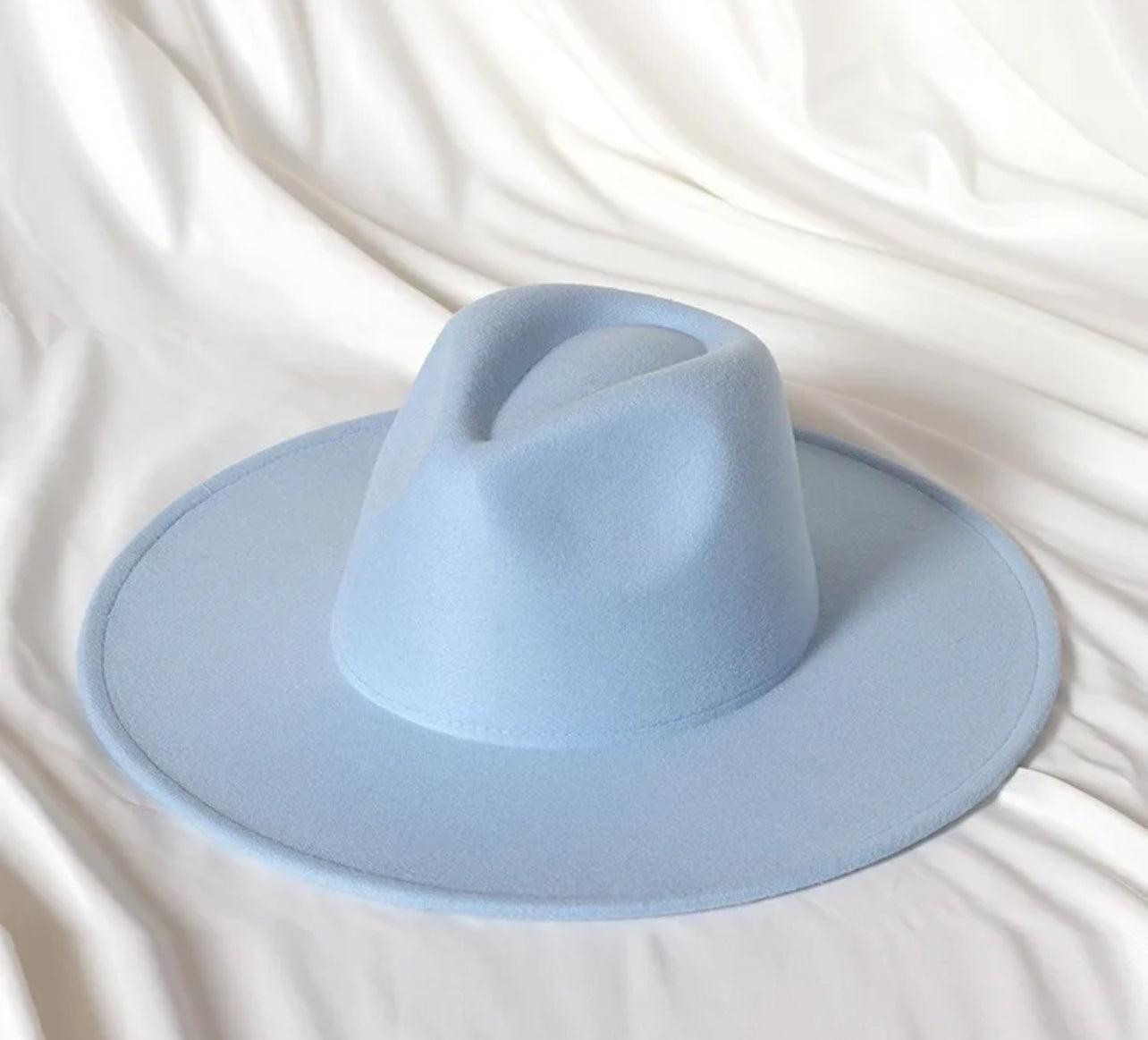 Wide Brim Stiff Fedora - AccessorizmeeWholesale