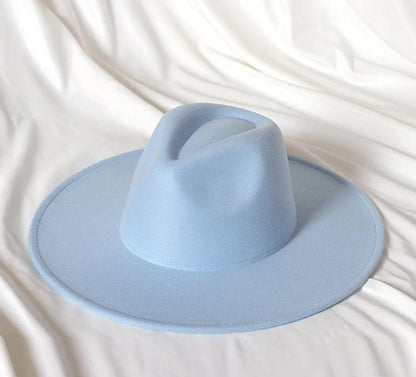 Wide Brim Stiff Fedora - AccessorizmeeWholesale