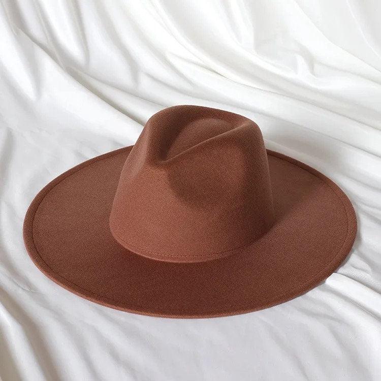 Wide Brim Stiff Fedora - AccessorizmeeWholesale