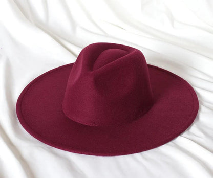 Wide Brim Stiff Fedora - AccessorizmeeWholesale
